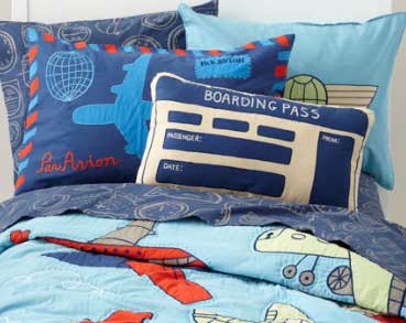 airplane themed pillow