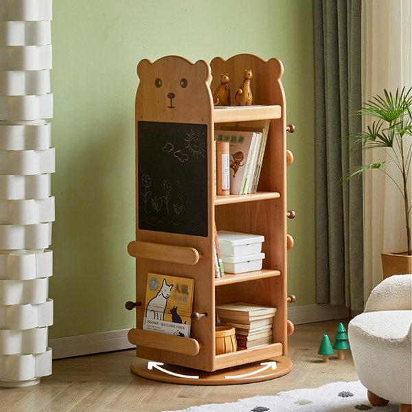 a book shelve with bear shape