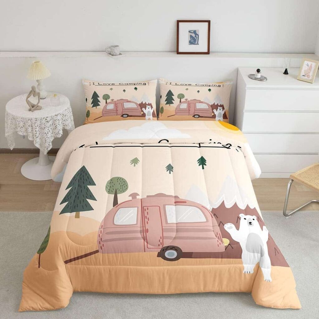 blanket with bear theme