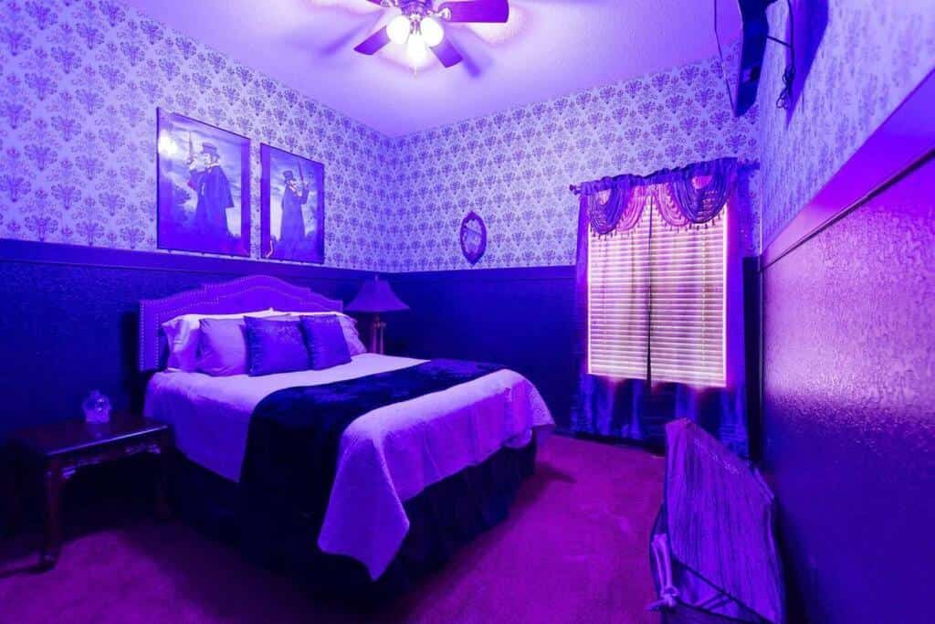 haunted mansion vibe bedroom