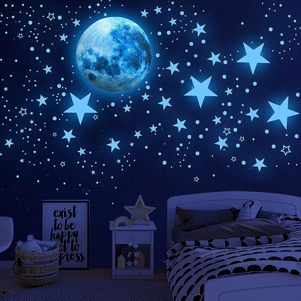 Glow-in-the-Dark Stars mural for walls