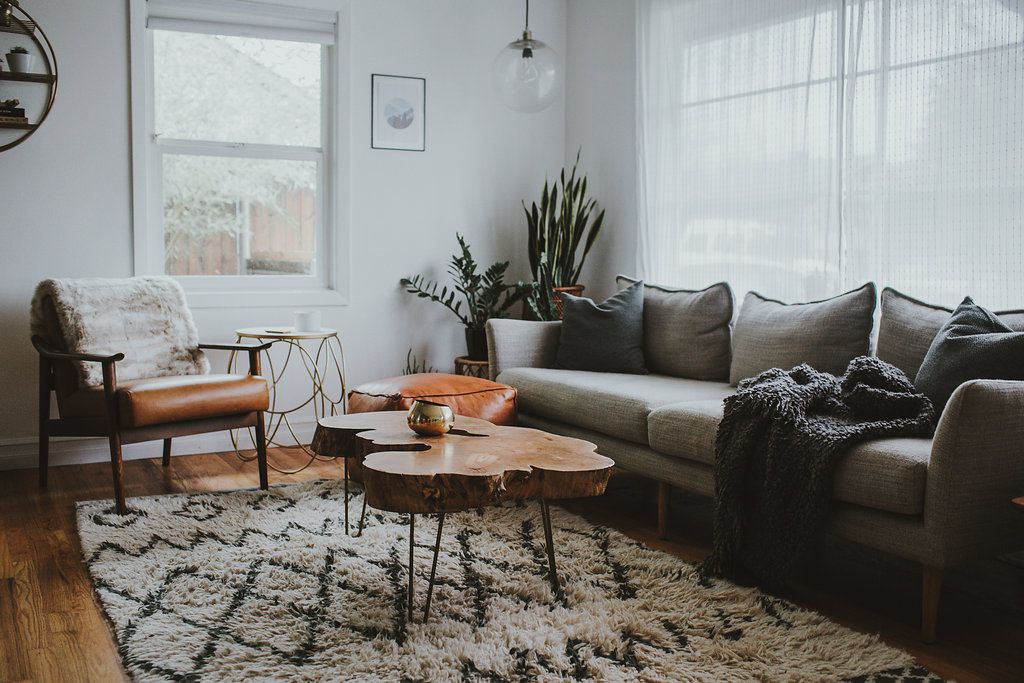 Charcoal Couch Living Room Ideas: Add a Pop of Color with an Accent Chair