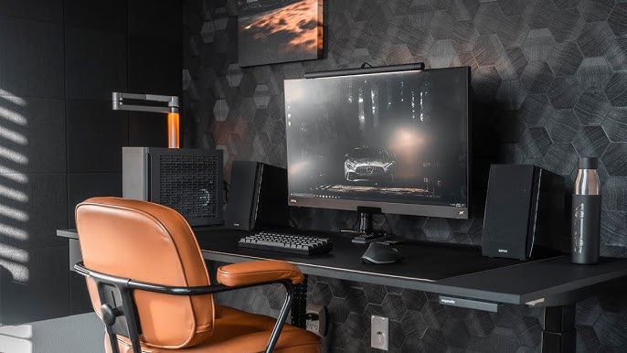 matte black gaming room ideas