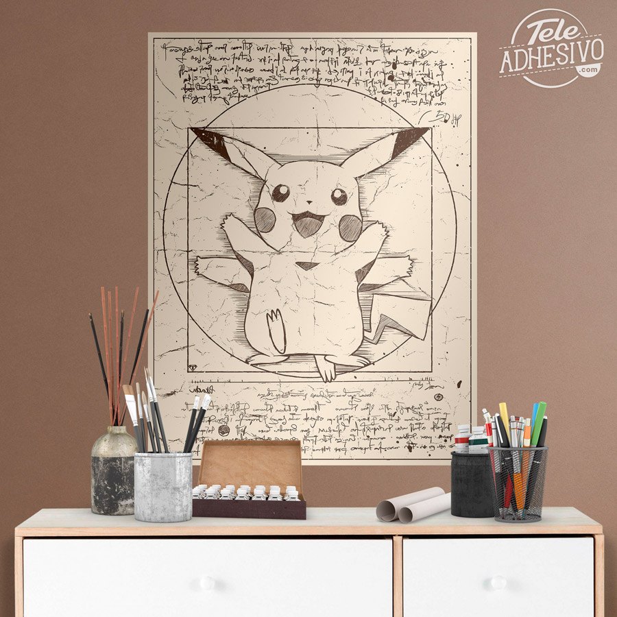 Wall art of Pokemon to create a Pokemon themed Room