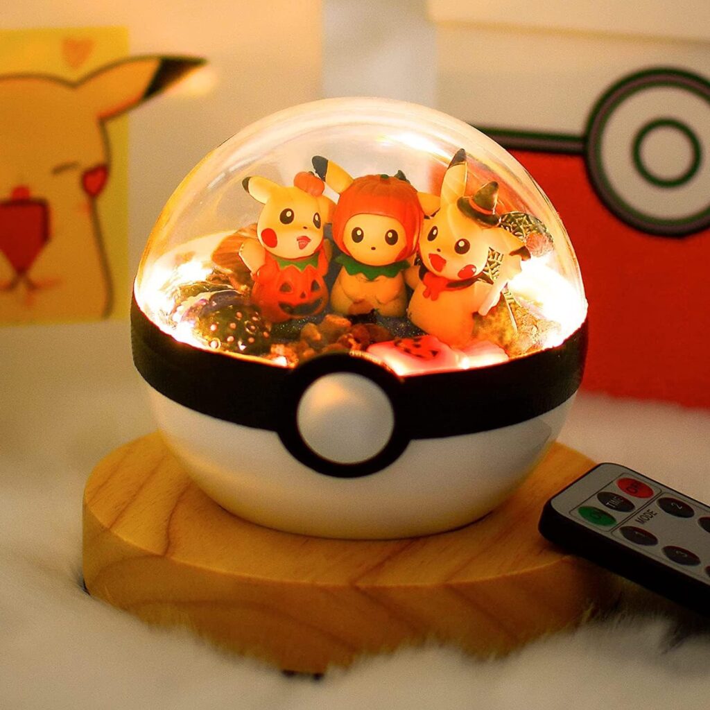 Pokemon styled night light to create a Pokemon themed room