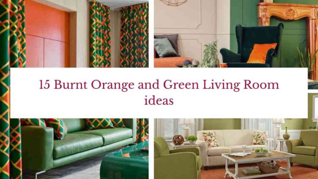 15 Burnt Orange and Green Living Room ideas