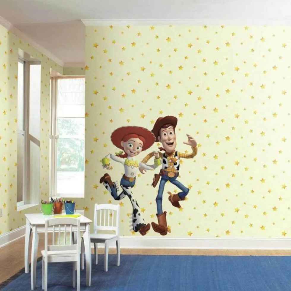 Yellow toy story theme based wallpaper