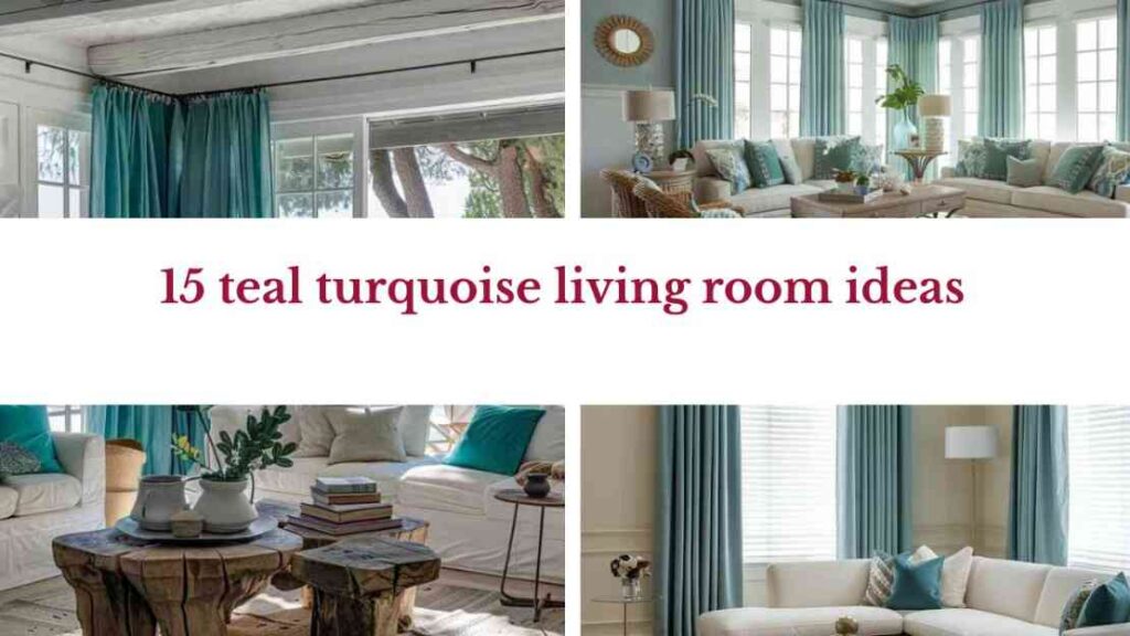 15 teal turquoise living room ideas