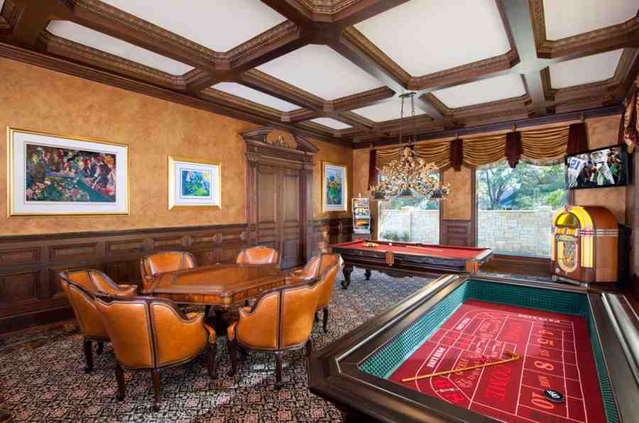 Casino games table for the gaming room