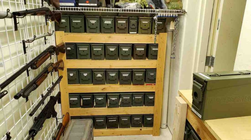 Ammunition storage for the gun room