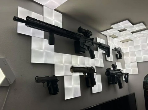 Gun room with climate control system in it