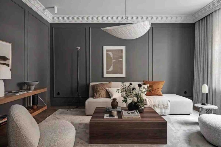 Dark gray living room ideas featured image
