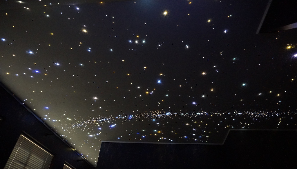 Galaxy fiber optic ceiling lights