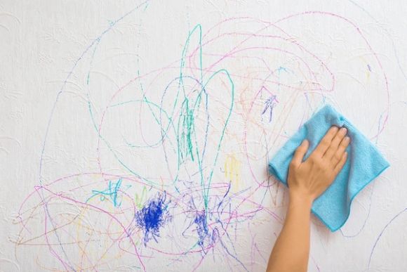 Wipeable paints for toddler room