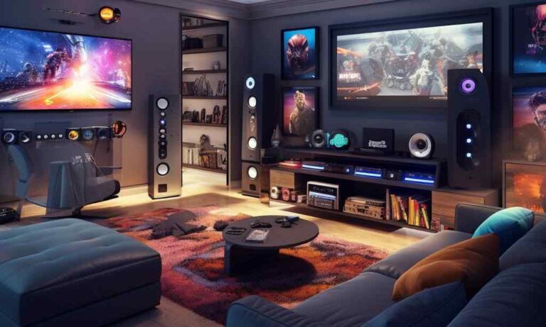 man cave gaming room ideas featured image