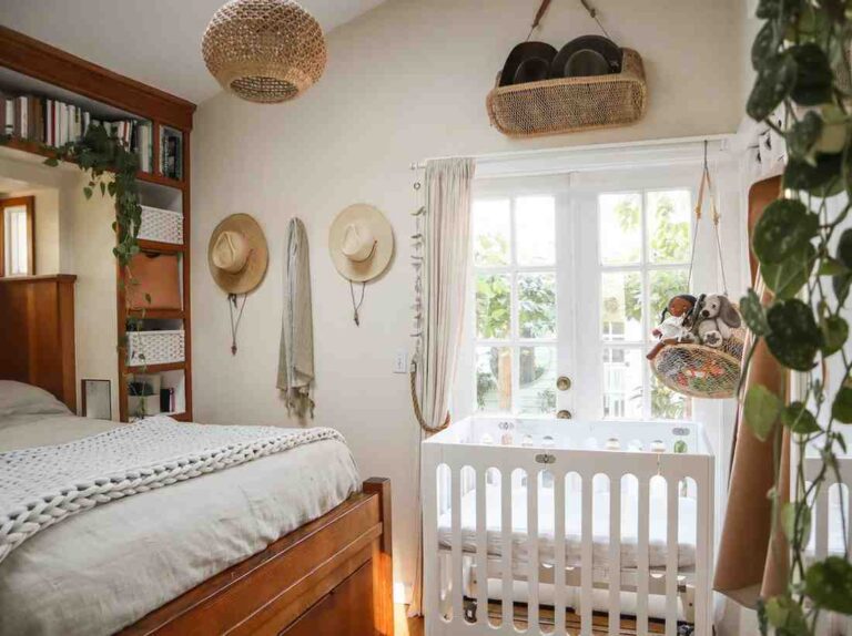 space saving parents sharing small room with baby ideas