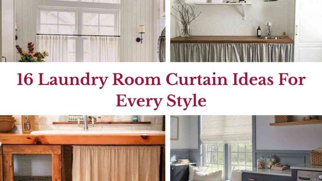 16 Laundry Room Curtain Ideas For Every Style