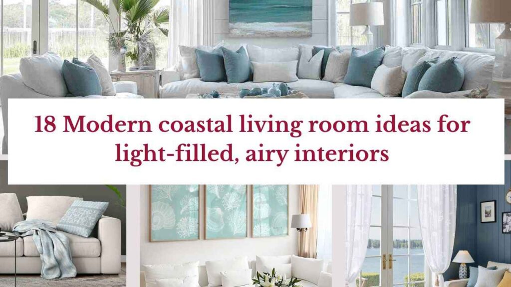 18 Modern coastal living room ideas for light-filled, airy interiors