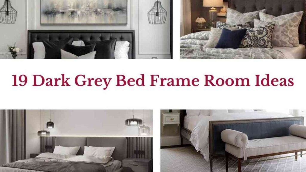19 Dark Grey Bed Frame Room Ideas