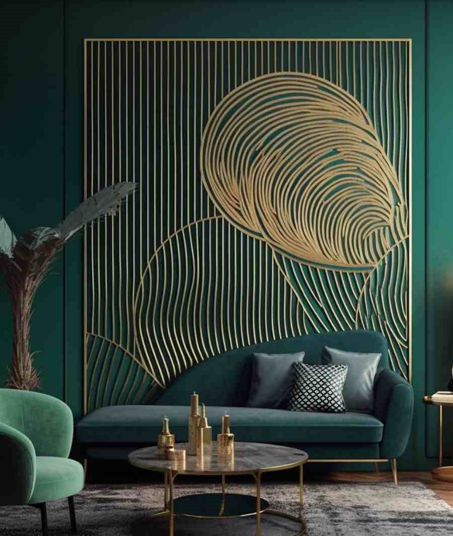 16 Elegant Green And Gold Living Room Ideas To Turn Your Home Into A ...
