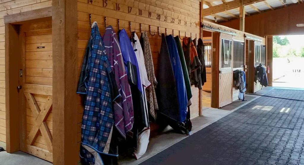 Over the wall hooks to hang clothes on it on wooden wall