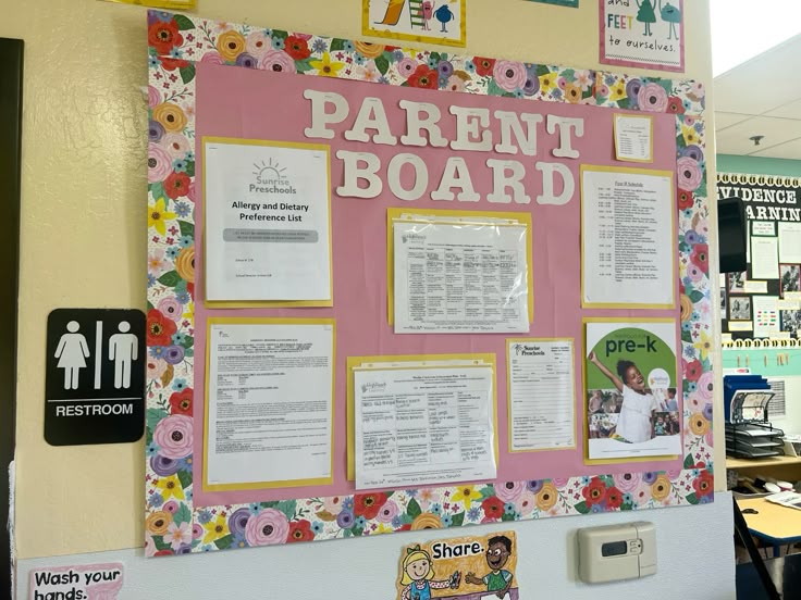 Bulletin board for the parent and children communication