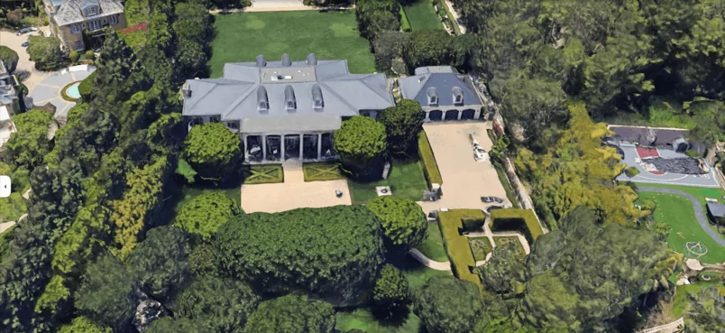 Drone View of Jami Gertz Home