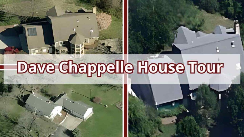 Collage of pictures of Dave Chappelle House
