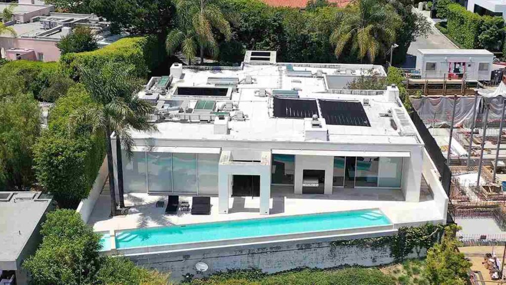 Drone View of Keanu Reeves house