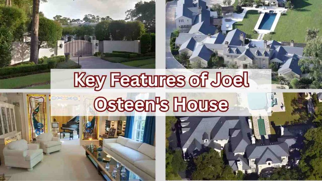 Collage of picture of Joel Osteen House