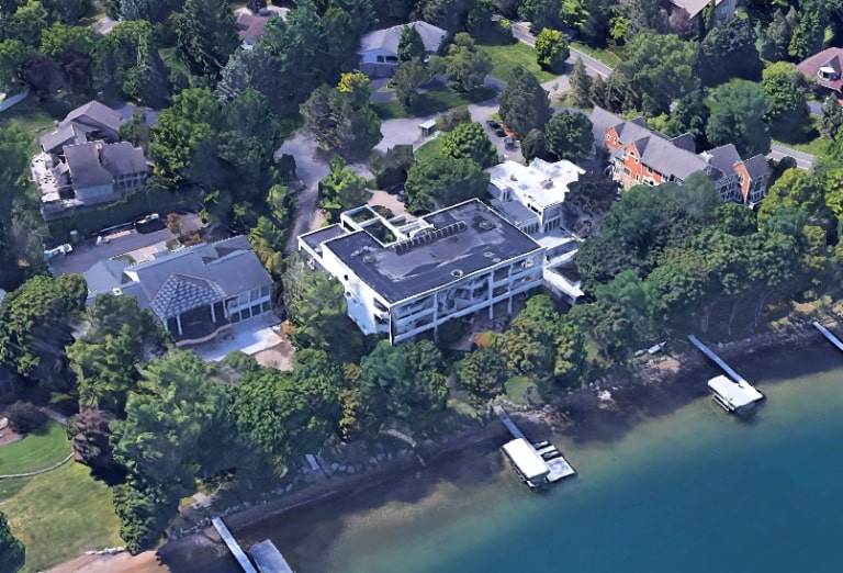 Lake view side of Molly Qerim Home 