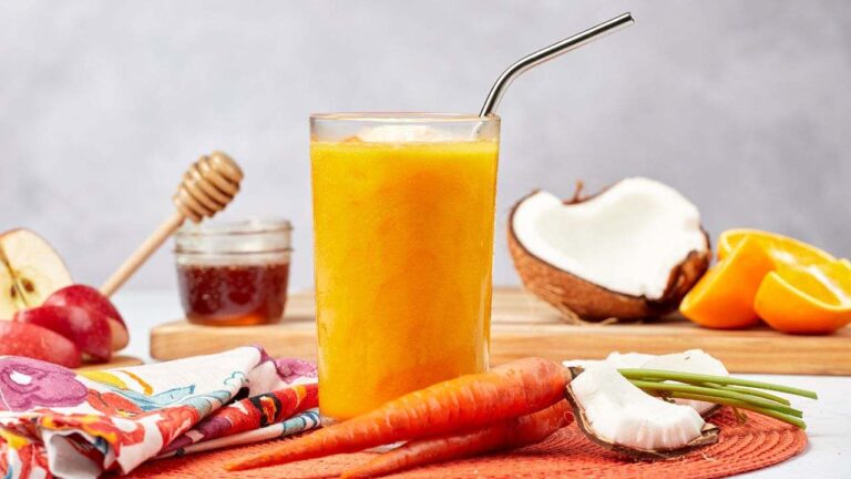 Lush Carrot Clover Coconut Smoothie Homehearted featured image