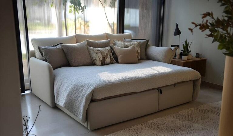 modern-living-room-featuring-a-light-grey-convertible-sofa-bed-has-been-extented-into-a-sleeping-position